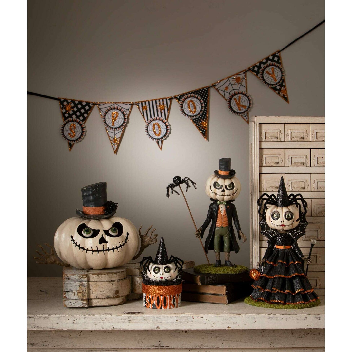 Mrs. Casperita on Box | Halloween Decor | Bethany Lowe