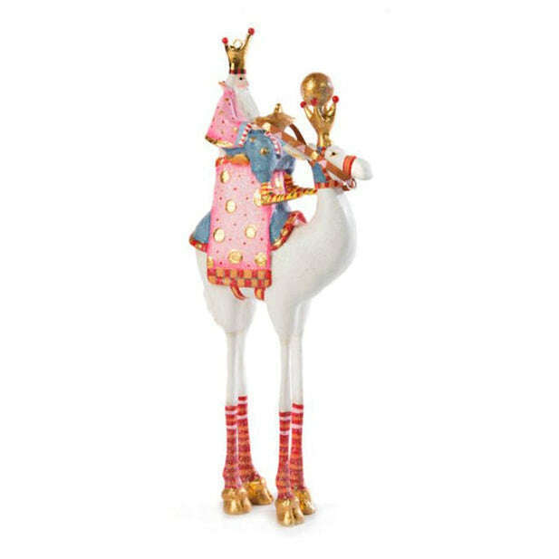 Nativity Balthazar On Camel Ornament by Patience Brewster RETIRED