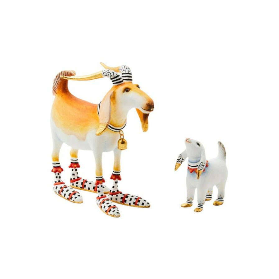 Nativity Nathan & Noel Goat Figures by Patience Brewster