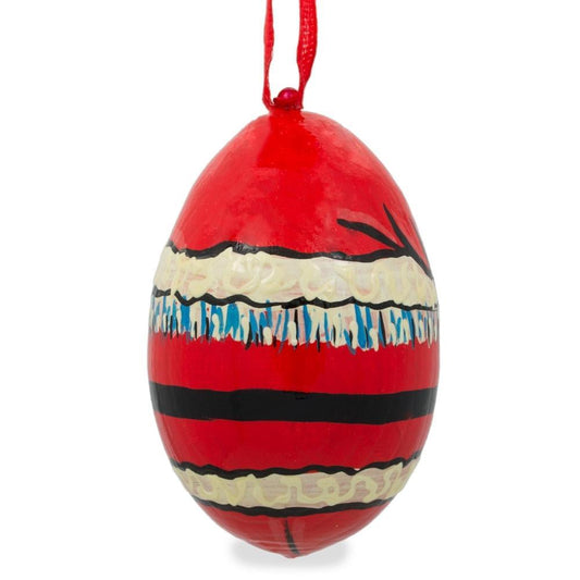 Santa Wooden Christmas Ornament