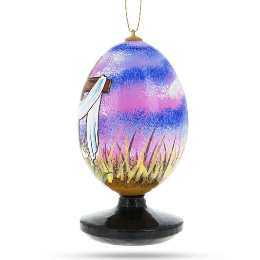 a colorful egg shaped ornament