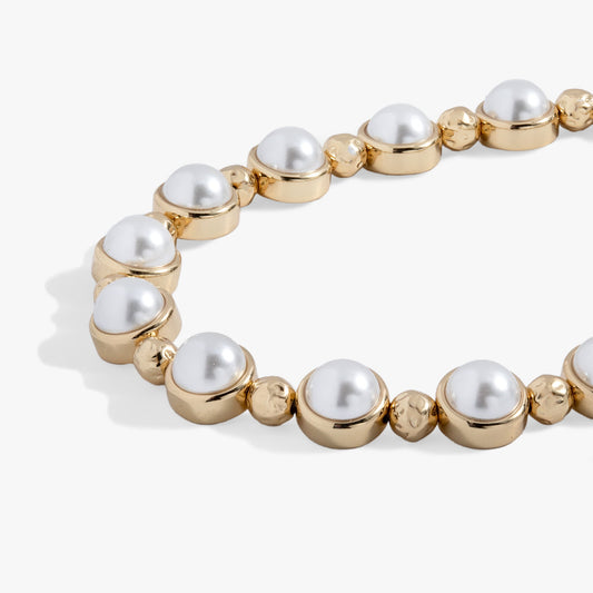 Pearl Bolo Beaded Bracelet
