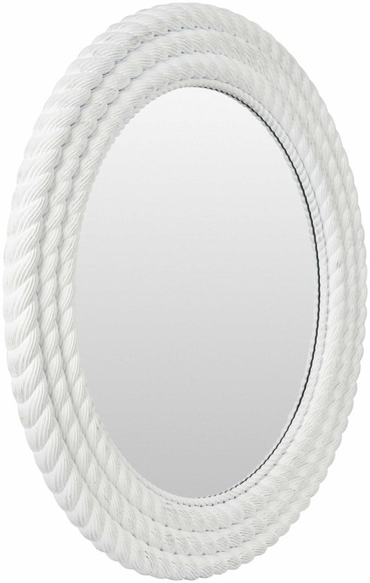 Polverigi Round White Mirror - Clearance