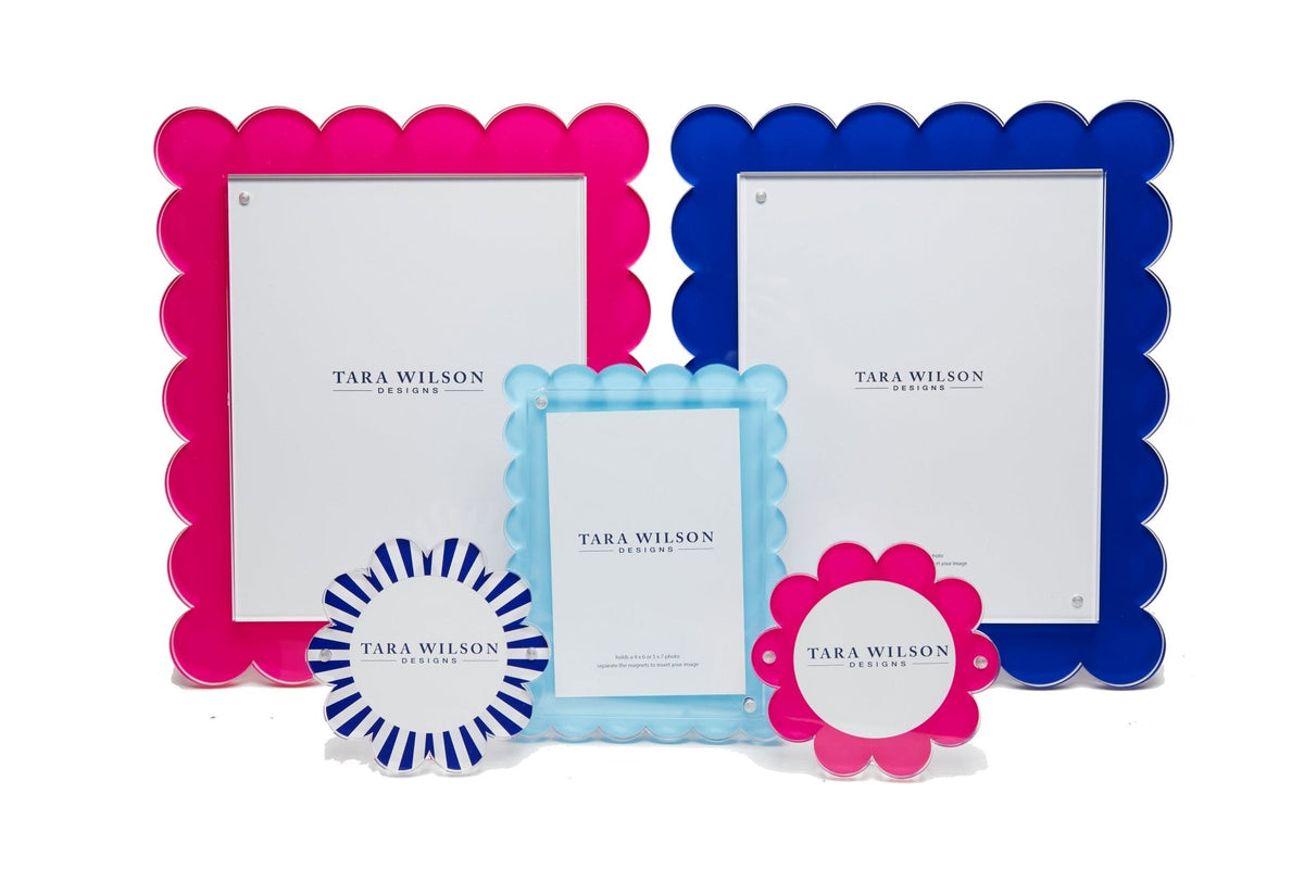Pink Acrylic Daisy Frame