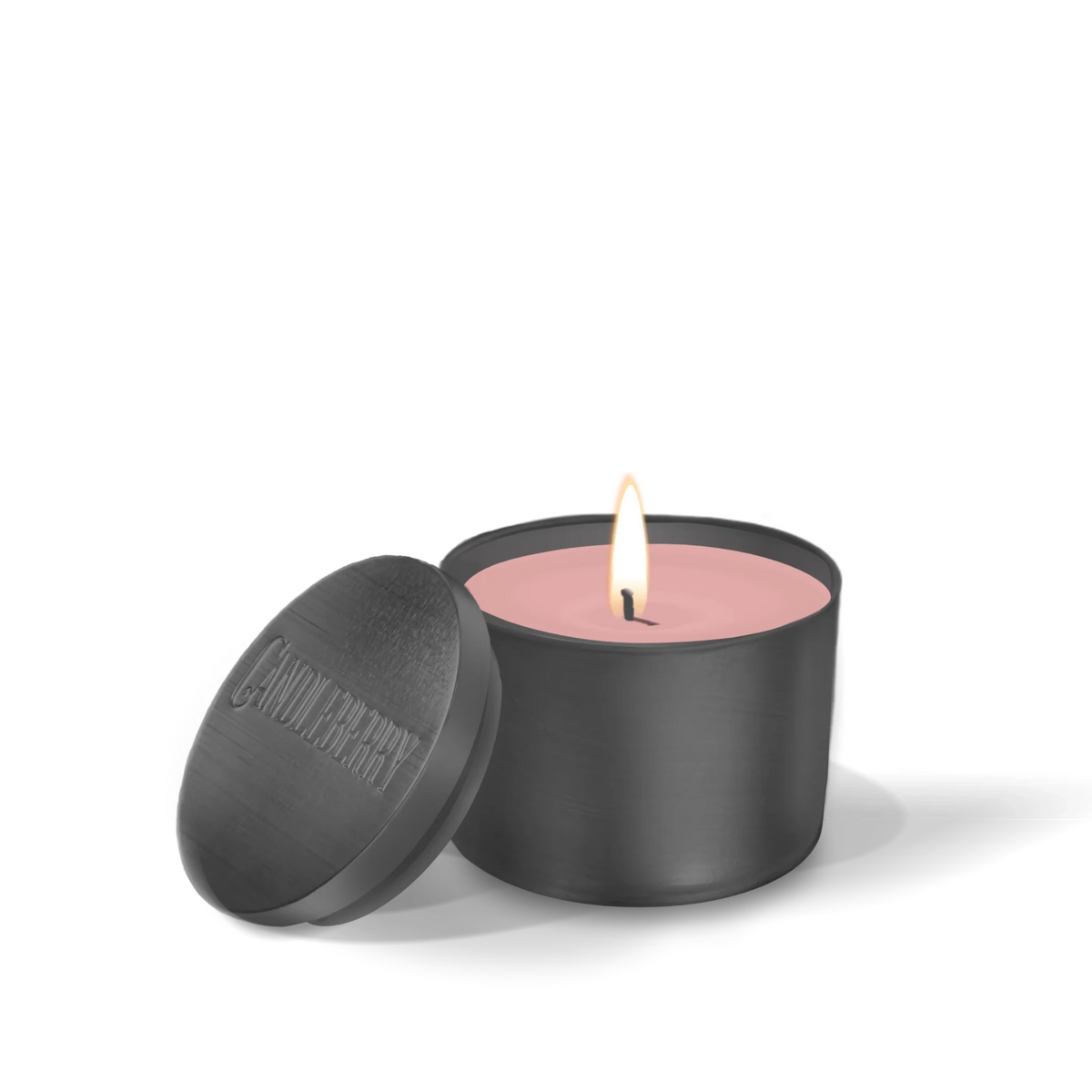 a candle with a lid