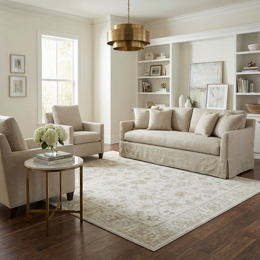 Sashi Ivory Luxe Area Rug - Clearance