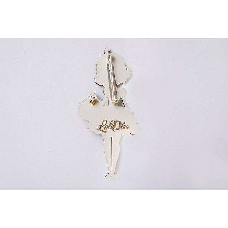 Pumpkin Woman Brooch by Laliblue
