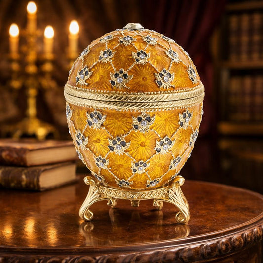 1897 Coronation Royal Imperial Easter Egg 3.8 Inches Tall