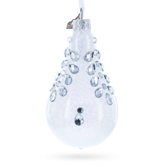 a white and silver ornament