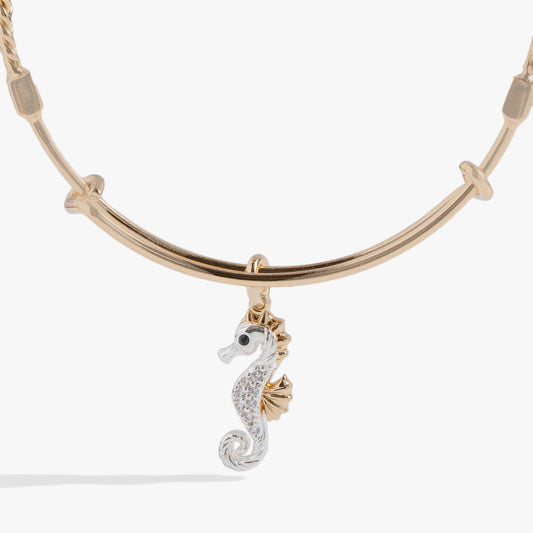 Seahorse Charm Bangle