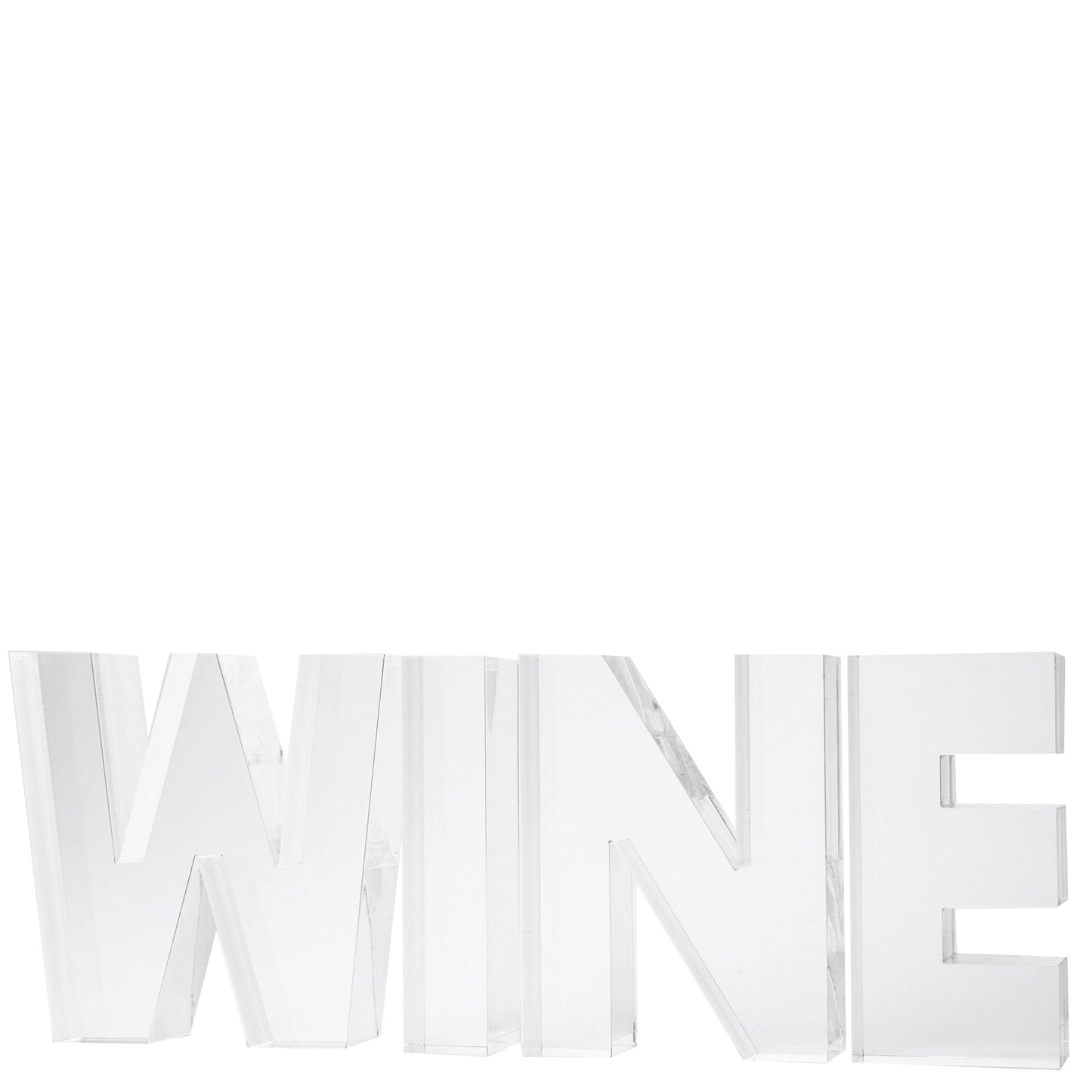 Clear Acrylic Wine Stand Alone