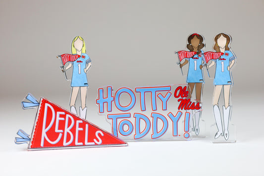Rebels Pennant Flag Acrylic Block Shelfie