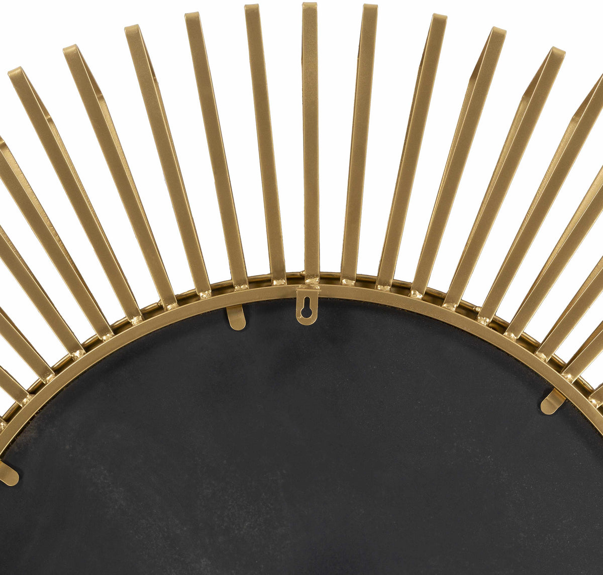 a black and gold frame with a black background