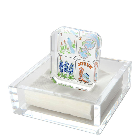 a plastic box with a card game on it