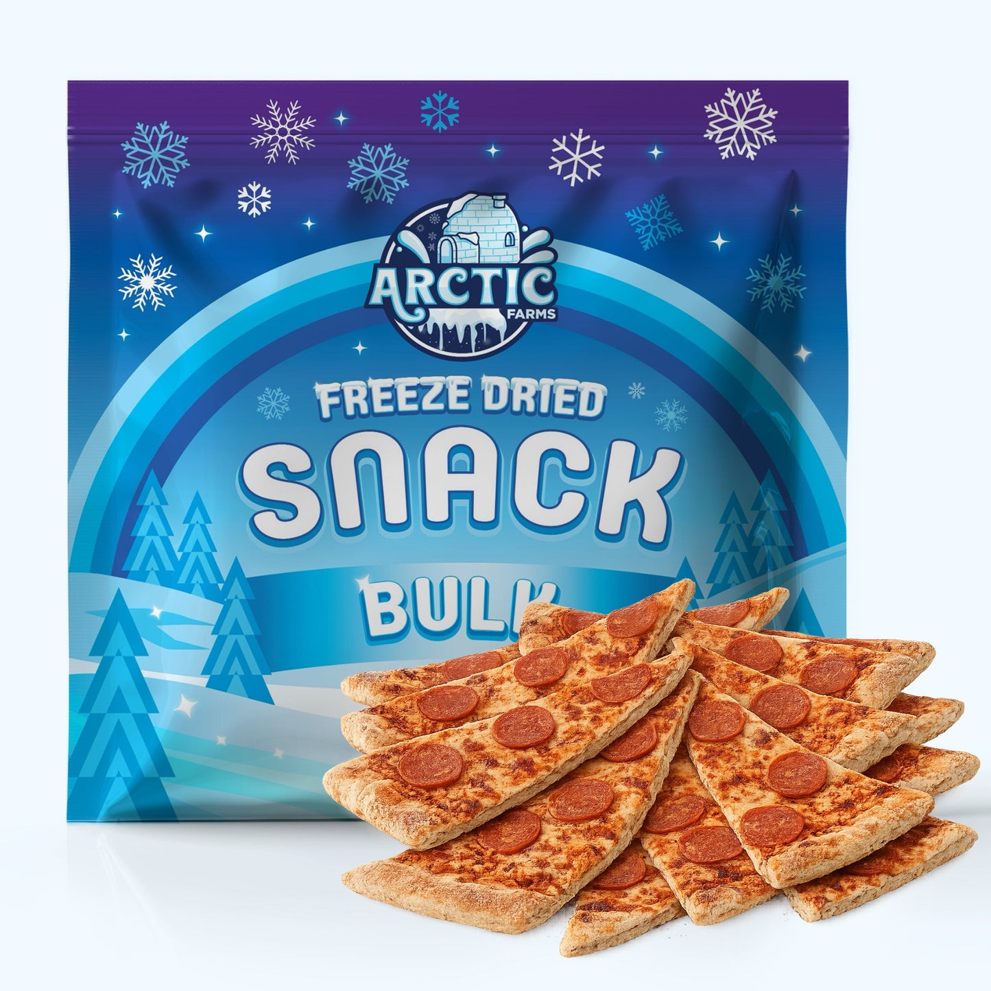 Freeze Dried Thin Crust Cheese Pizza Snack