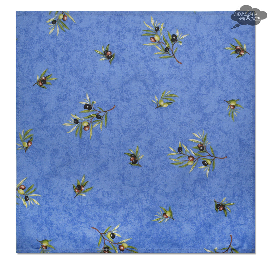 French Provencal napkin - Cotton - Clos des Oliviers blue | Label France
