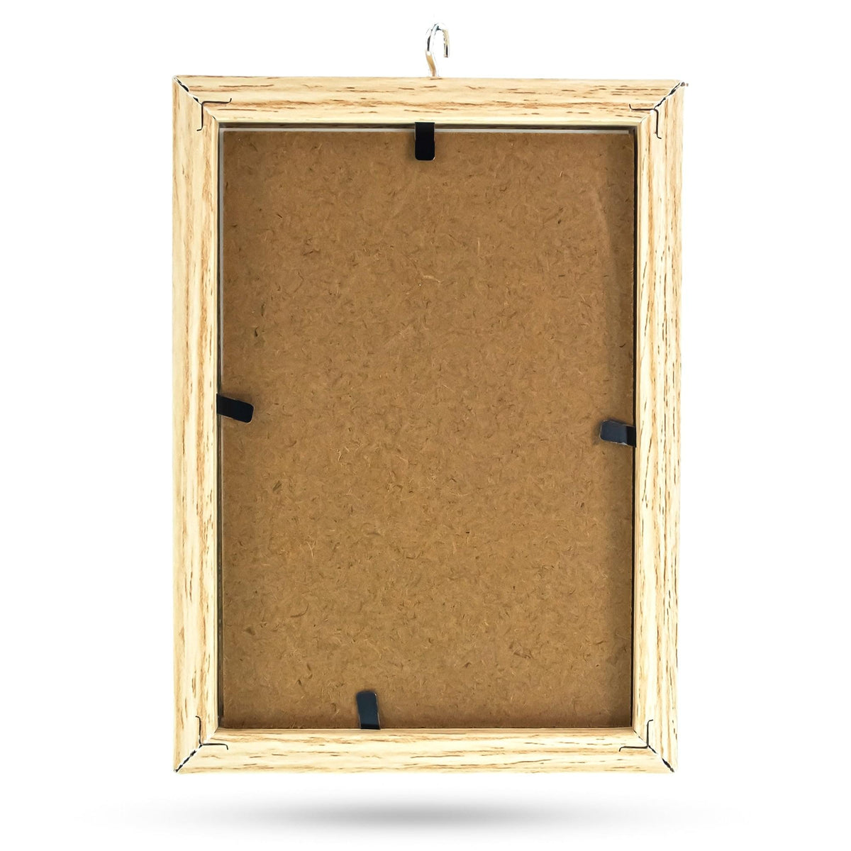 Black House-Shaped Hanging Photo Picture Frame and Metal Ornament Stand 8.7 Inches
