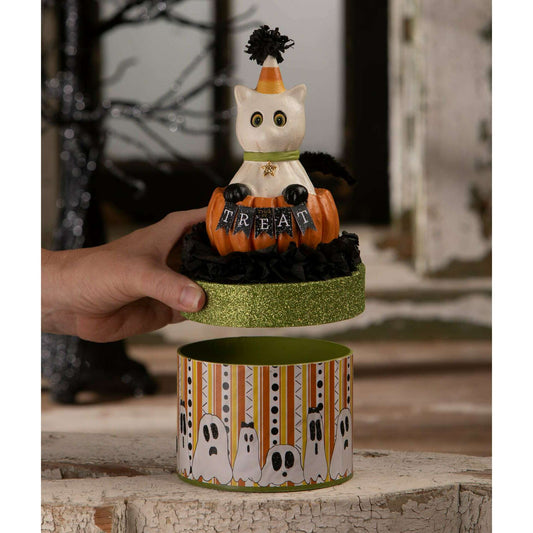 Treat Casper on Box | Halloween Decor | Bethany Lowe
