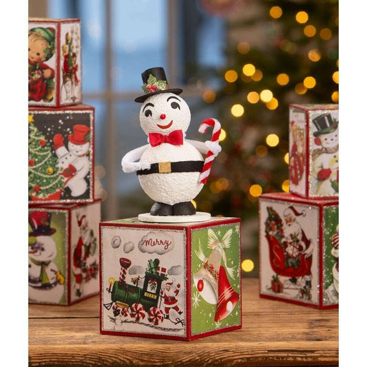 Vintage Jolly Snowman by Bethany Lowe Designs