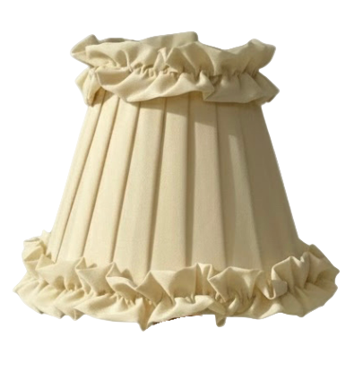 Ruffle Ivory Sconce Shade