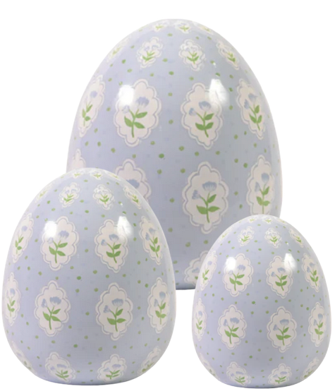 Lavender Polka Dot & Tulip Egg
