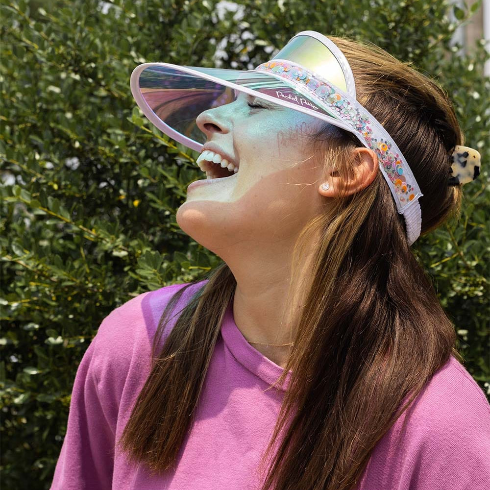 Confetti Sun Visors (Set of 2)