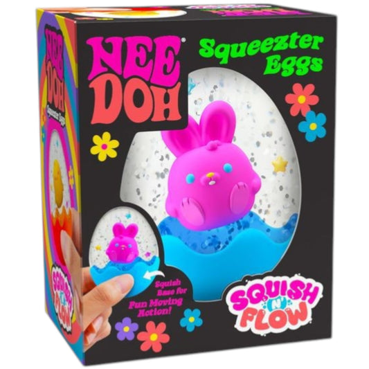 NeeDoh Squeezter Egg Sensory Toy (Assorted Colors) by Schylling