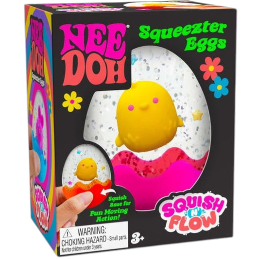 NeeDoh Squeezter Egg Sensory Toy (Assorted Colors) by Schylling