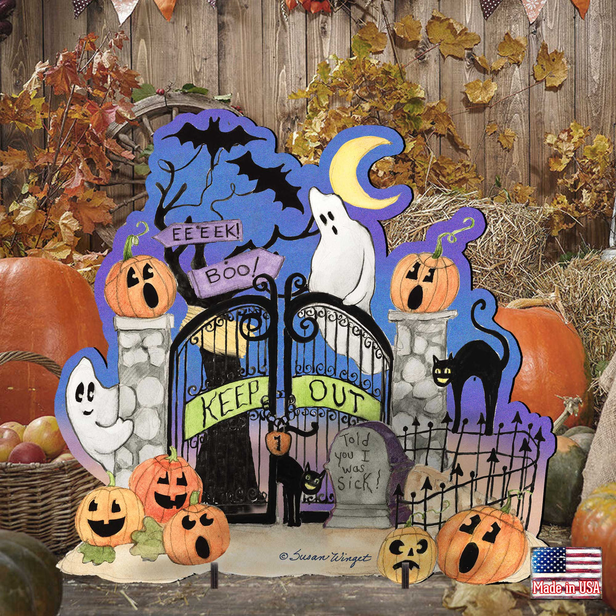 Halloween Scene Outdoor Decor by Susan Winget - Designocracy - 8471205F-SW