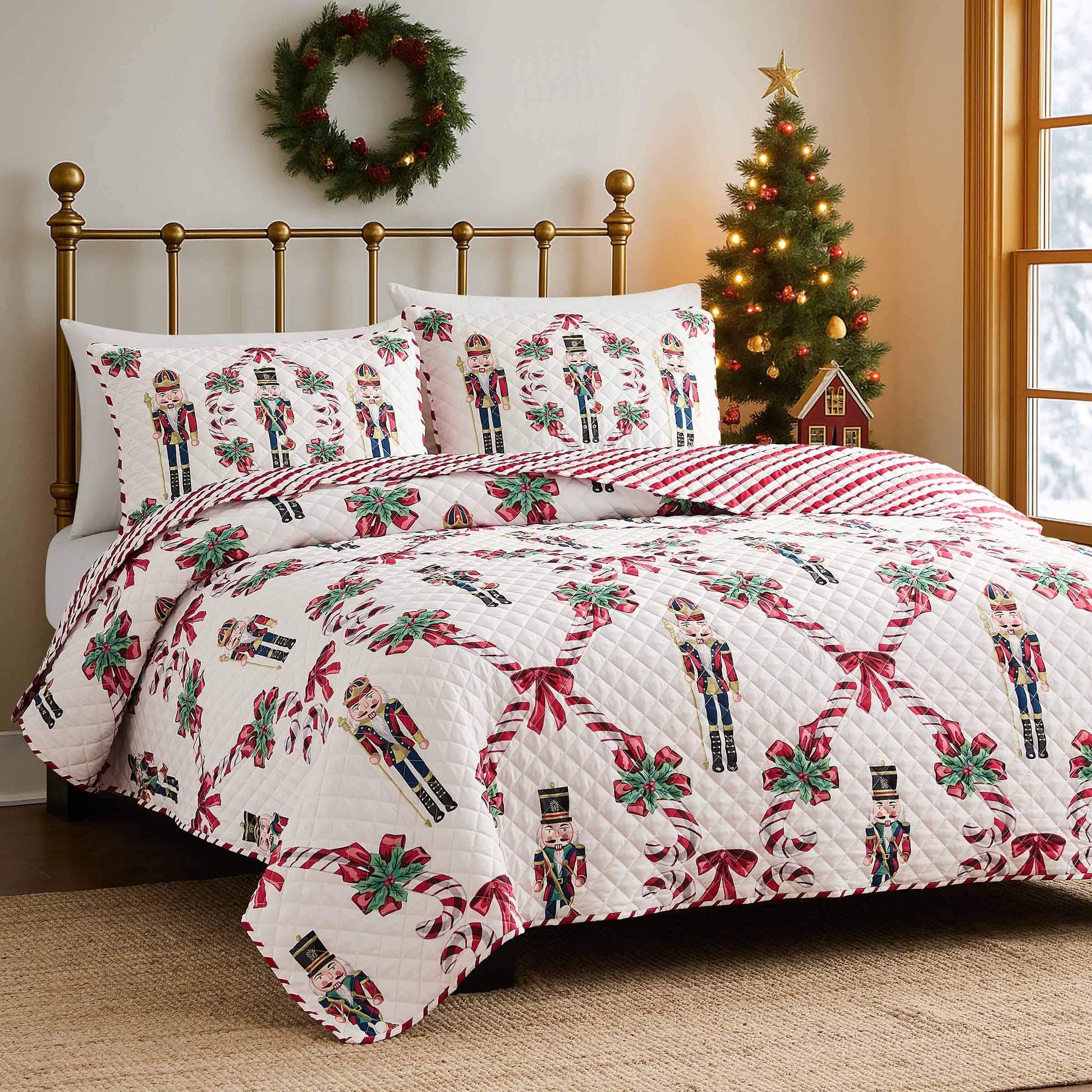 Avanti Linens Nutcracker Full/Queen Quilt Set