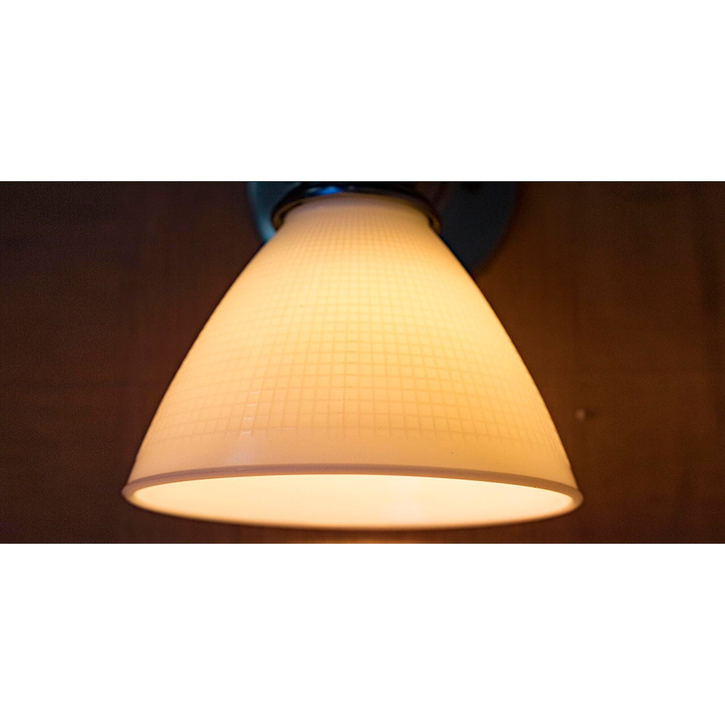 6 Inch Diameter Milky White Reflector-Type IES Replacement Glass Shade for Stiffel