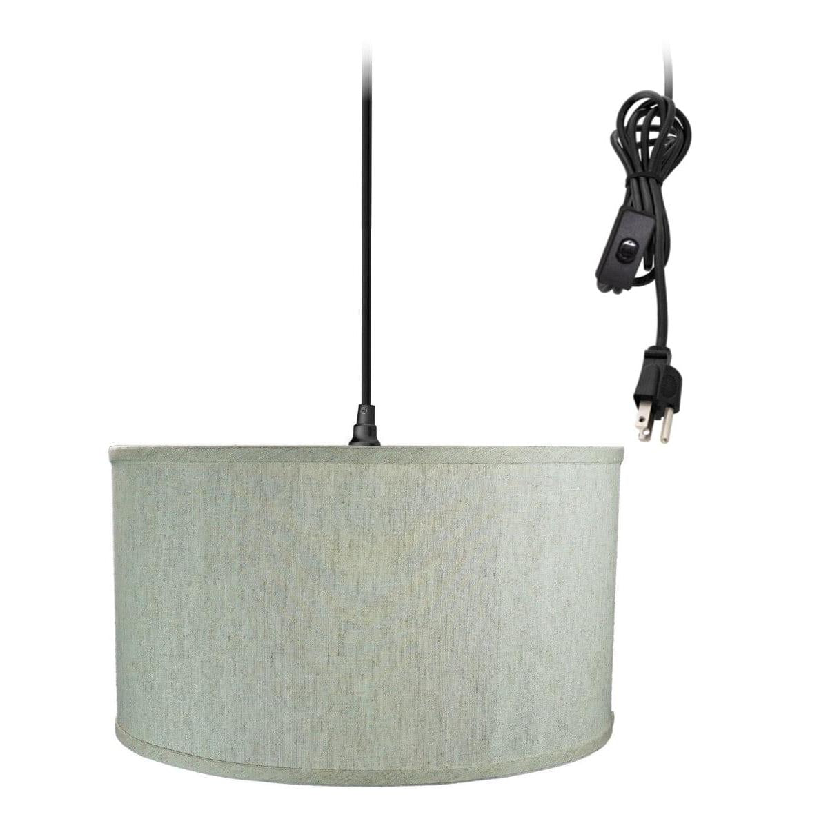 a lamp shade with a cord