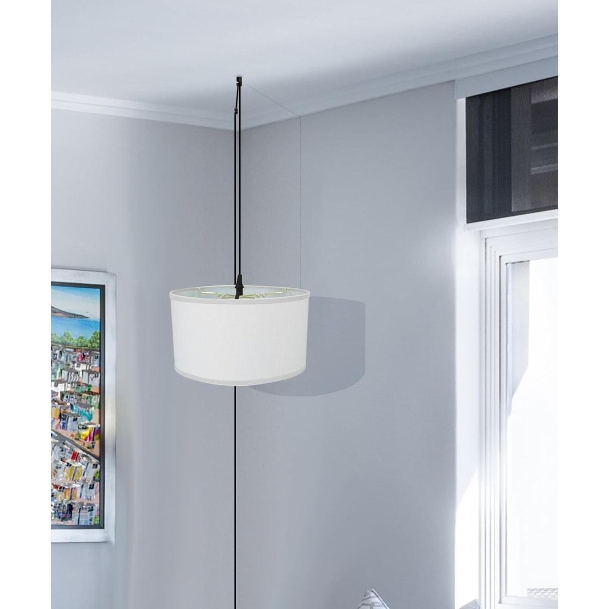 a lamp from a ceiling