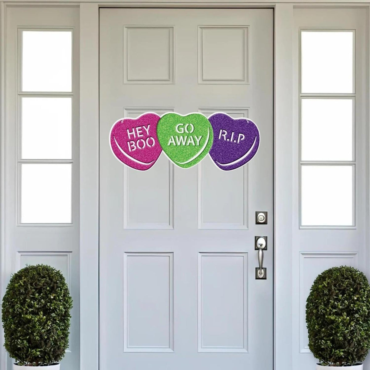 10" Halloween Conversation Heart Sign