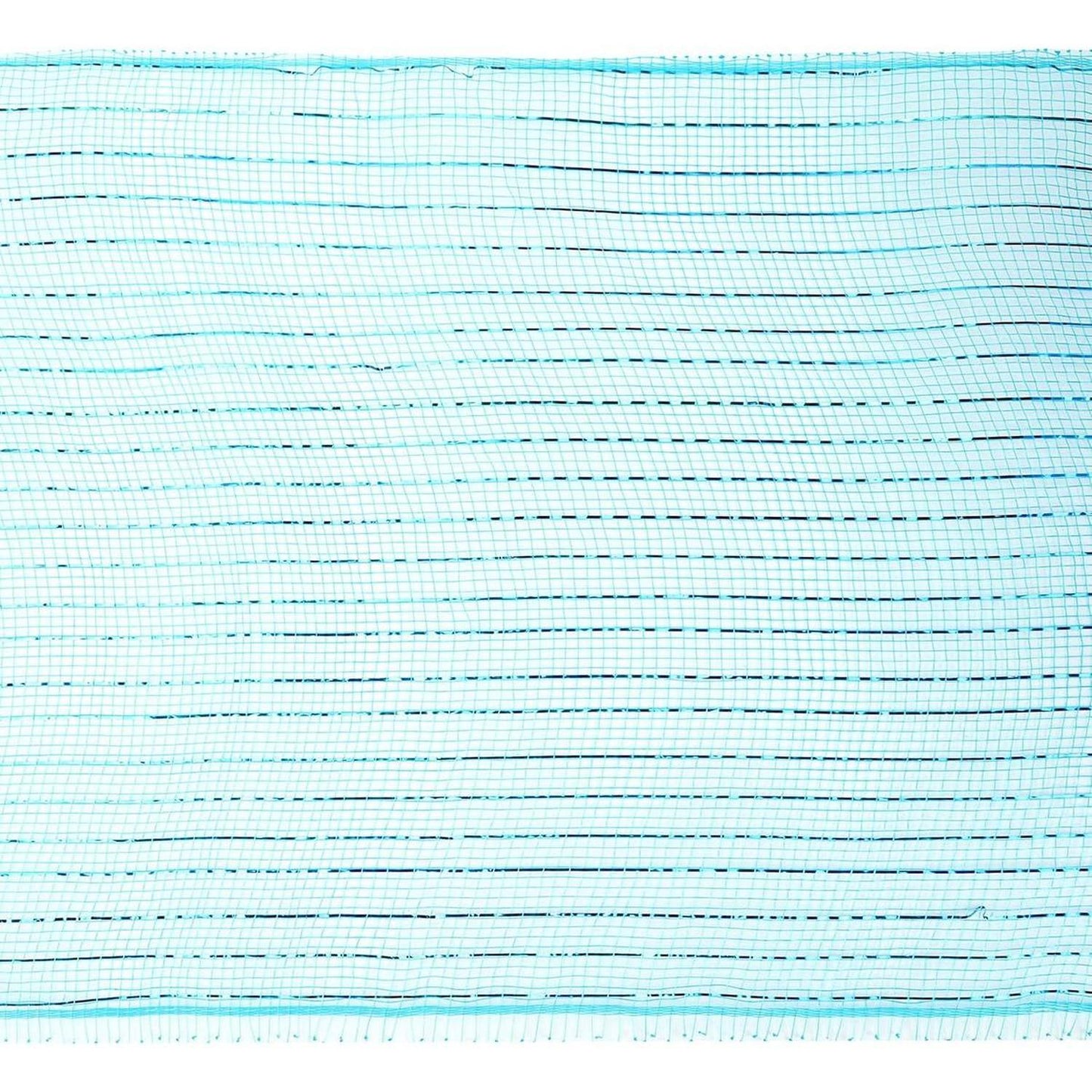 10" Poly Deco Mesh Ribbon: Metallic Turquoise (10 Yards)