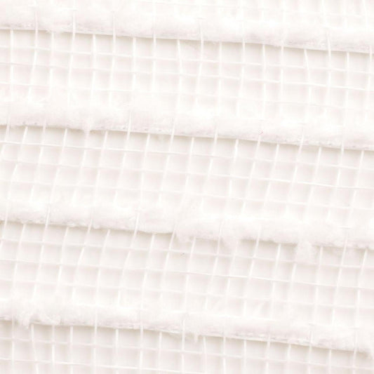 10" White Snowdrift Cotton Ball Mesh Ribbon