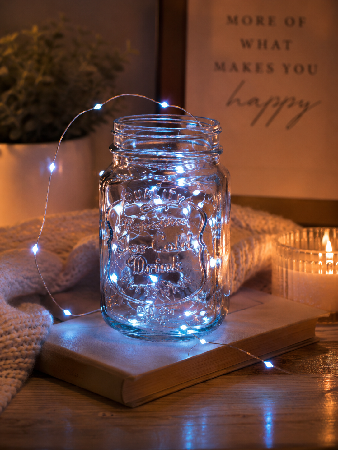 20 LED Silver Copper Mini String Light - Batteries Included