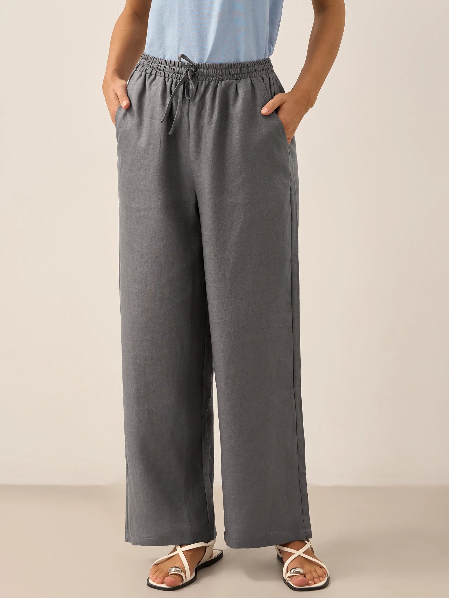 100% Linen Classic Pants LYON
