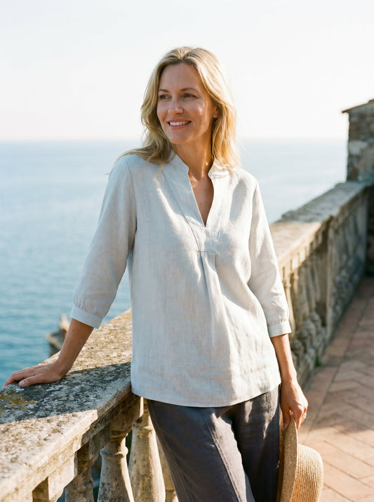 100% Linen Dress Shirt JOANNA