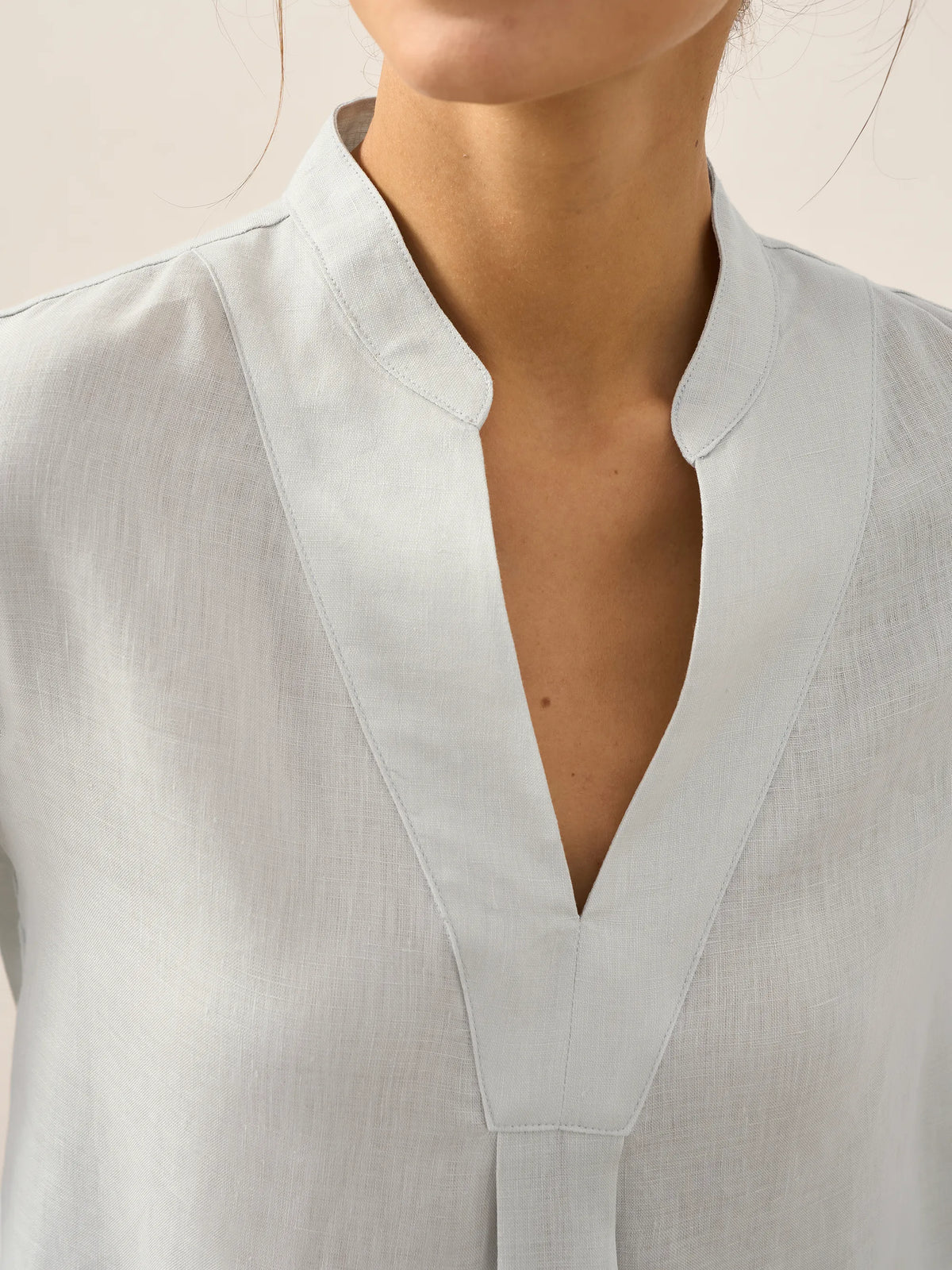 a close up of a woman's neck