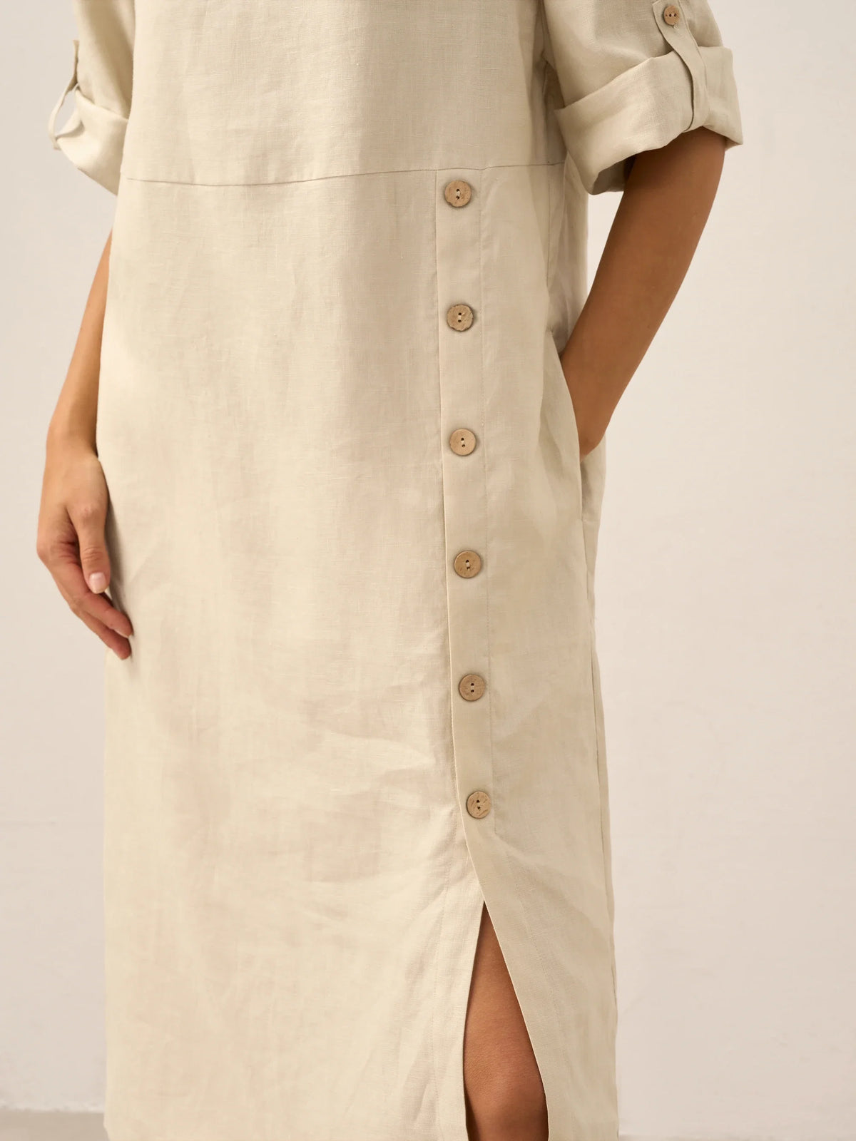 a woman in a white dress