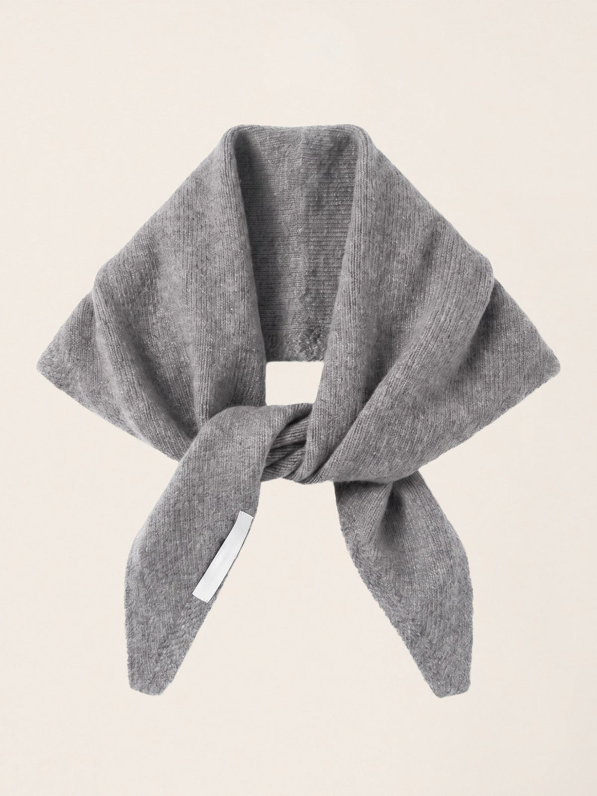 Wool Knitted Triangle Scarf