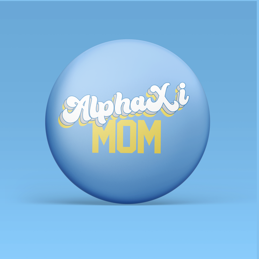 a blue ball with yellow text