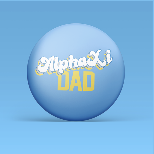 a blue ball with yellow text