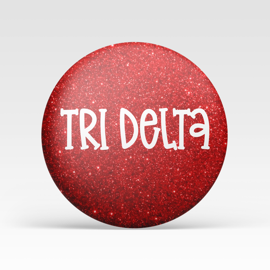 Tri Delta Red Glitter