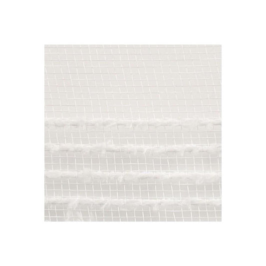 10.25" Drift Border Mesh Ribbon: White (10 Yards)