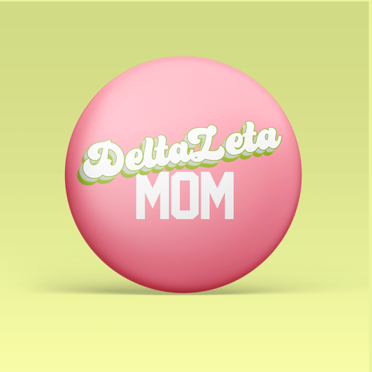 a pink circle with white text