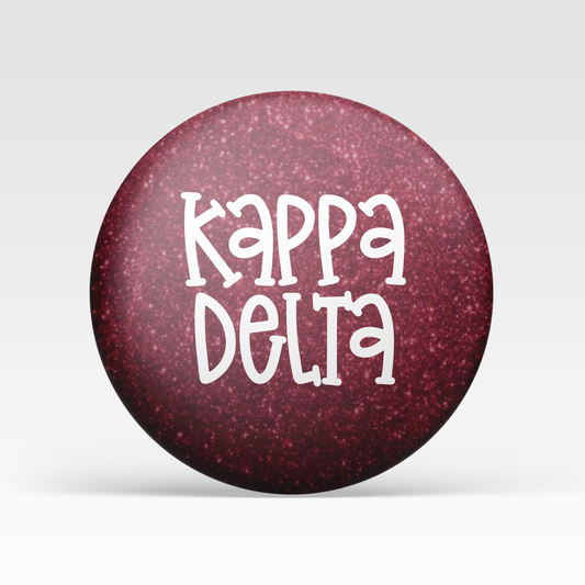 Kappa Delta Maroon Glitter