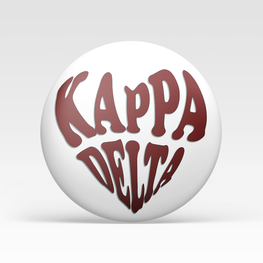 Kappa Delta Heart - Maroon