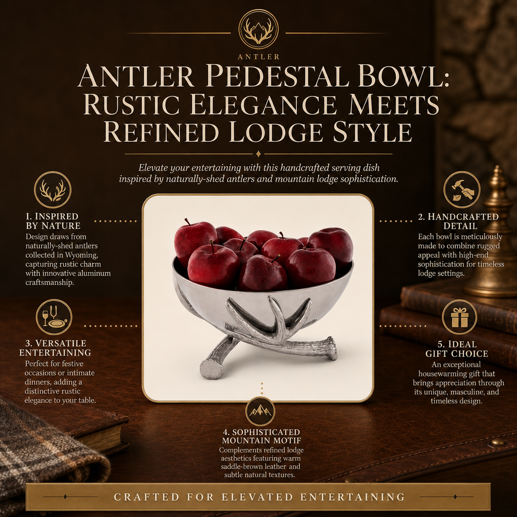 Antler Pedestal Bowl